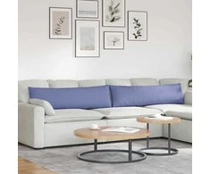 Sofa Pagalvės 2 pcs Džinsinės mėlynos 145 x 40 cm audinys