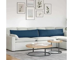 Sofa Pagalvės 2 pcs Mėlyna 145 x 40 cm audinys