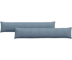 Sofa Pagalvės 2 pcs Mėlyna 200 x 40 cm Kordūrinis audinys