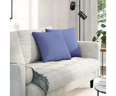 Sofa Pagalvės 2 pcs Džinsinės mėlynos 45 x 45 cm audinys