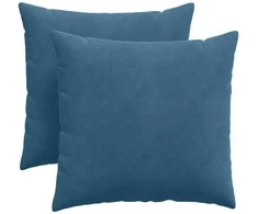Sofa Pagalvės 2 pcs Mėlyna 45 x 45 cm Kordūrinis audinys