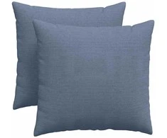 Sofa Pagalvės 2 pcs Mėlyna 45 x 45 cm Kordūrinis audinys