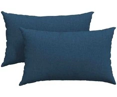 Sofa Pagalvės 2 pcs Mėlyna 50 x 30 cm audinys