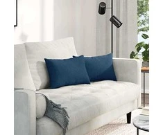 Sofa Pagalvės 2 pcs Mėlyna 50 x 30 cm audinys