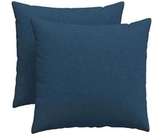 Sofa Pagalvės 2 pcs Mėlyna 50 x 50 cm audinys