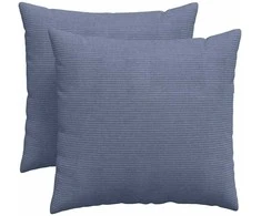 Sofa Pagalvės 2 pcs Mėlyna 50 x 50 cm Kordūrinis audinys