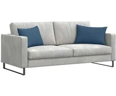 Sofa Pagalvės 2 pcs Mėlyna 60 x 40 cm audinys