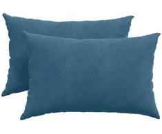 Sofa Pagalvės 2 pcs Mėlyna 60 x 40 cm Kordūrinis audinys