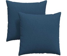 Sofa Pagalvės 2 pcs Mėlyna 60 x 60 cm audinys