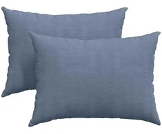 Sofa Pagalvės 2 pcs Mėlyna 70 x 50 cm Kordūrinis audinys