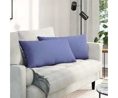Sofa Pagalvės 2 pcs Džinsinės mėlynos 80 x 40 cm audinys
