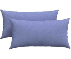 Sofa Pagalvės 2 pcs Džinsinės mėlynos 80 x 40 cm audinys