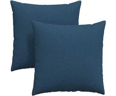 Sofa Pagalvės 2 pcs Mėlyna 80 x 80 cm audinys
