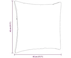 Sofa Pagalvės 2 pcs Pilkai žalia 45 x 45 cm Kordūrinis audinys