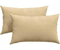 Sofa Pagalvės 2 pcs Pilkai žalia 50 x 30 cm Kordūrinis audinys