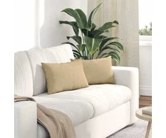 Sofa Pagalvės 2 pcs Pilkai žalia 50 x 30 cm Kordūrinis audinys