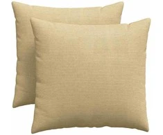 Sofa Pagalvės 2 pcs Pilkai žalia 50 x 50 cm Kordūrinis audinys