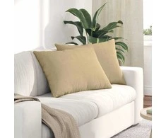 Sofa Pagalvės 2 pcs Pilkai žalia 70 x 50 cm Kordūrinis audinys