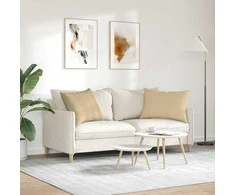 Sofa Pagalvės 2 pcs Pilkai žalia 70 x 50 cm Kordūrinis audinys