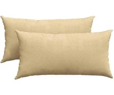 Sofa Pagalvės 2 pcs Pilkai žalia 80 x 40 cm Kordūrinis audinys