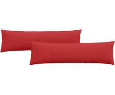 Sofa Pagalvės 2 pcs Raudona 145 x 40 cm audinys