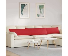 Sofa Pagalvės 2 pcs Raudona 200 x 40 cm audinys