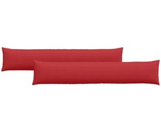 Sofa Pagalvės 2 pcs Raudona 200 x 40 cm audinys