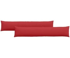 Sofa Pagalvės 2 pcs Raudona 200 x 40 cm audinys