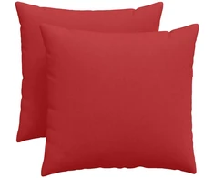 Sofa Pagalvės 2 pcs Raudona 50 x 50 cm audinys