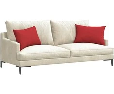 Sofa Pagalvės 2 pcs Raudona 60 x 40 cm audinys