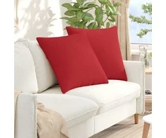 Sofa Pagalvės 2 pcs Raudona 60 x 60 cm audinys