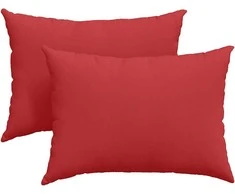 Sofa Pagalvės 2 pcs Raudona 70 x 50 cm audinys