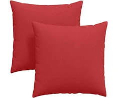Sofa Pagalvės 2 pcs Raudona 80 x 80 cm audinys