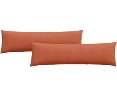Sofa Pagalvės 2 pcs Raudona oranžinė 145 x 40 cm