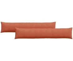 Sofa Pagalvės 2 pcs Raudona oranžinė 200 x 40 cm