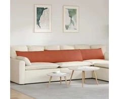 Sofa Pagalvės 2 pcs Raudona oranžinė 200 x 40 cm