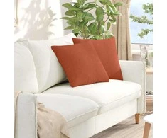Sofa Pagalvės 2 pcs Raudona oranžinė 45 x 45 cm