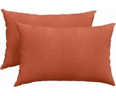 Sofa Pagalvės 2 pcs Raudona oranžinė 60 x 40 cm