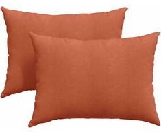 Sofa Pagalvės 2 pcs Raudona oranžinė 70 x 50 cm