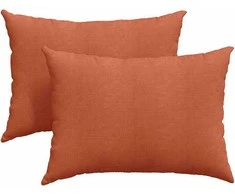 Sofa Pagalvės 2 pcs Raudona oranžinė 70 x 50 cm