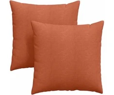 Sofa Pagalvės 2 pcs Raudona oranžinė 80 x 80 cm