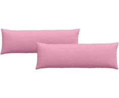 Sofa Pagalvės 2 pcs Rožinė 120 x 40 cm audinys