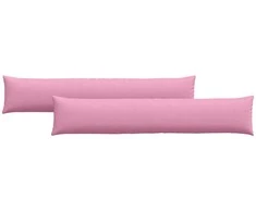 Sofa Pagalvės 2 pcs Rožinė 200 x 40 cm audinys
