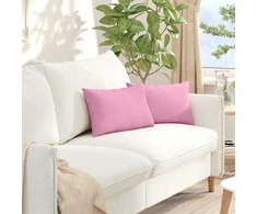 Sofa Pagalvės 2 pcs Rožinė 50 x 30 cm audinys