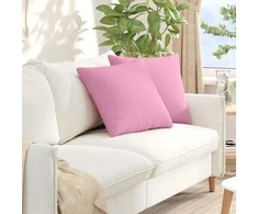 Sofa Pagalvės 2 pcs Rožinė 50 x 50 cm audinys