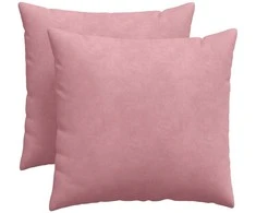 Sofa Pagalvės 2 pcs Rožinė 50 x 50 cm Kordūrinis audinys