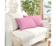 Sofa Pagalvės 2 pcs Rožinė 60 x 40 cm audinys