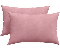 Sofa Pagalvės 2 pcs Rožinė 60 x 40 cm Kordūrinis audinys