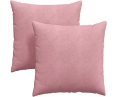 Sofa Pagalvės 2 pcs Rožinė 60 x 60 cm Kordūrinis audinys
