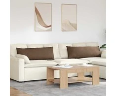Sofa Pagalvės 2 pcs Ruda 120 x 40 cm audinys